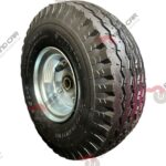 Rueda Neumática 10" 4 Capas Con Tubo Lateral CAP.160 kg