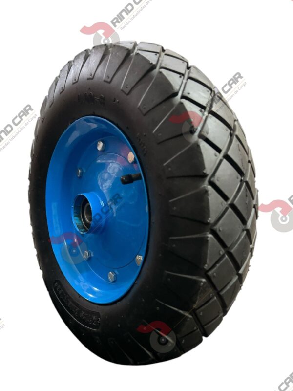 Rueda Neumática 16" 6 Capas Para Carrito De Puestos CAP. 220kg