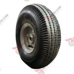 Rueda Neumática 10" 4 Capas Con Tubo Lateral CAP.136 kg