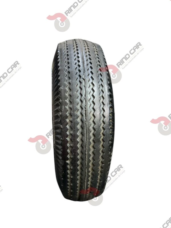 Rueda Neumática 10" 4 Capas Con Tubo Lateral CAP.136 kg - Image 3