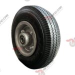 Rueda Neumática 8" Con Rin De Aluminio 4 Capas Con Tubo Central CAP.160 kg