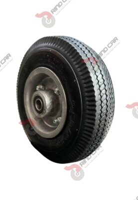Rueda Neumática 8" Con Rin De Aluminio 4 Capas Con Tubo Central CAP.160 kg