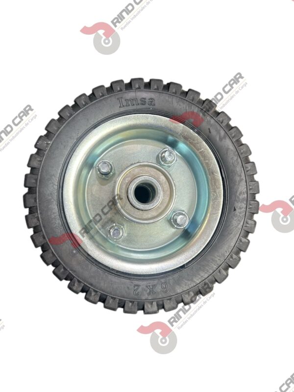 Rueda Imponchable IMSA 6" Con Tubo central CAP. 80kg - Image 2