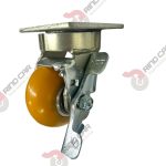 Rodaja Alto Impacto Con Freno Lateral De Poliuretano Con Centro De Aluminio 4"x 2" CAP. 440kg