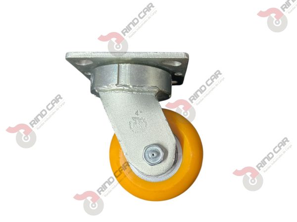 Rodaja Alto Impacto De Poliuretano Giratoria Con Centro De Aluminio 4″x ...