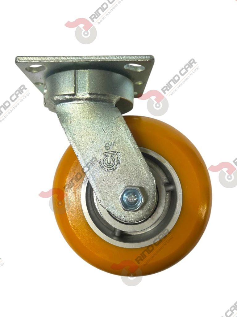 Rodaja Alto Impacto De Poliuretano Con Centro De Aluminio 6″x 2″ CAP ...