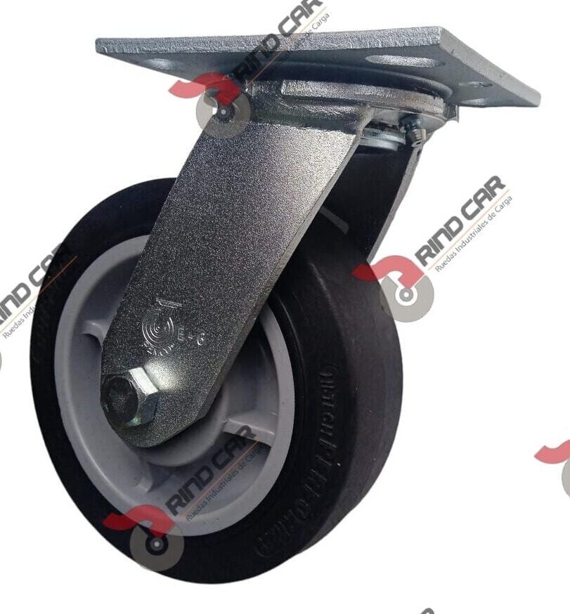 Rodaja Colson Giratoria De 6″X2″ Rueda Performa Rubber Cap. Carga 600 Lbs
