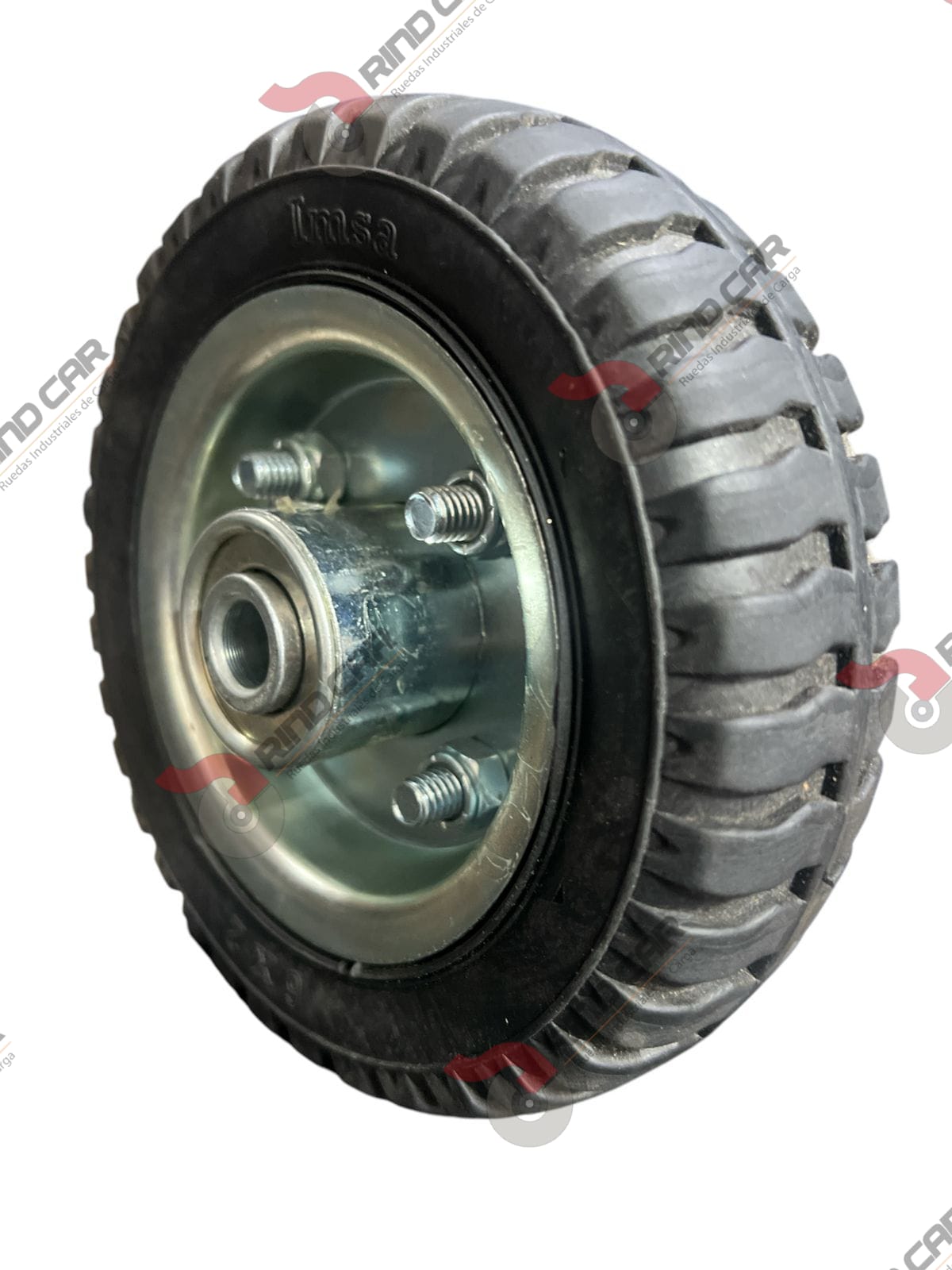 Rueda Imponchable IMSA 6″ Con Tubo central CAP. 80kg