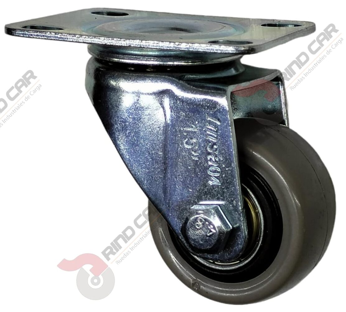 Rodaja Giratoria De 1-5/8″ De Polivinil (Gris) Imsa Cap.20kg
