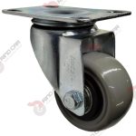Rueda Rodaja Giratoria De 2" De Polivinil (Gris) Imsa Cap.30kg