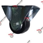 Rodaja Industrial 2 1/2"Rueda De Hule con Balero Placa Fija Cap.80kg