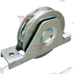 Rueda para portón 2" de Acero Zincado con Ranura en V | RINDCAR