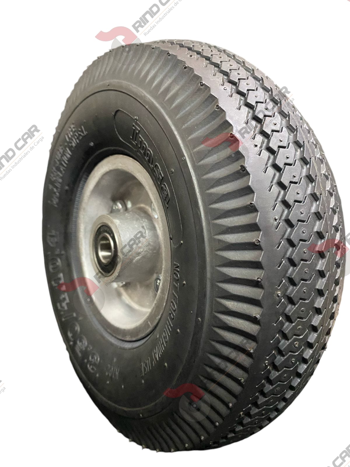 Rueda Neumática Imsa 10″ 4 Capas Con Tubo Central CAP. 150KG
