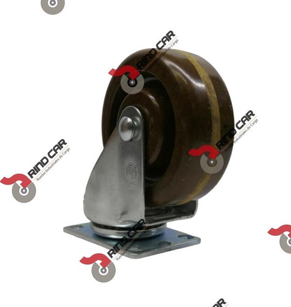 Rodaja fenólica Alta Temperatura Giratoria 4″ X 1-1/2″ Cap. 181Kg