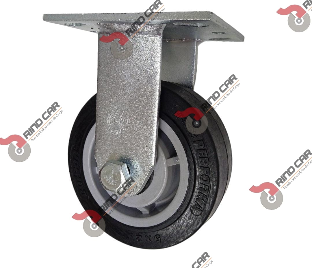Rueda Rodaja Colson Fija De 5″X2″ Rueda Performa Rubber Cap.Carga 500 Lbs