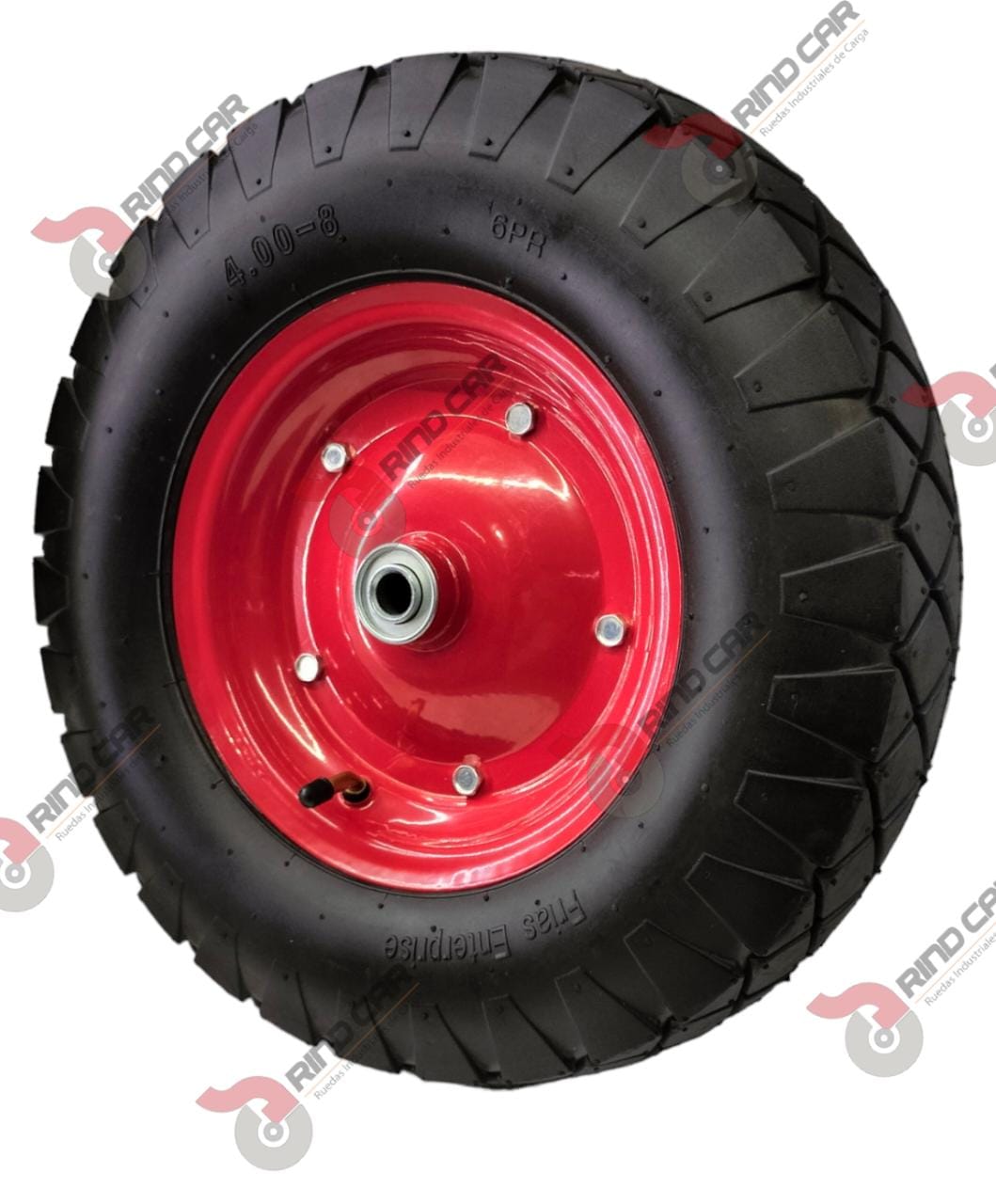 Rueda Neumática 15″ 6 capas Rin-8 Cap.220kg