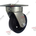 Rodaja Giratoria Alto Impacto 5"x2" fierro hule Vulcanizado cap. 280Kg