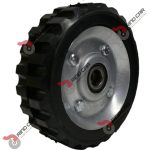 Rueda De 6"X2" De Hule TIipo Tractor Económica Rin Lamina  Cap. Carga100Kg