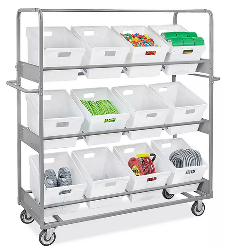 Carrito  de Recolección Equipado Con Ruedas Cap.  453kg