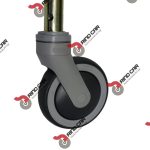 Rueda Rodaja Giratoria 5" Cap.200Kg Para Camilla