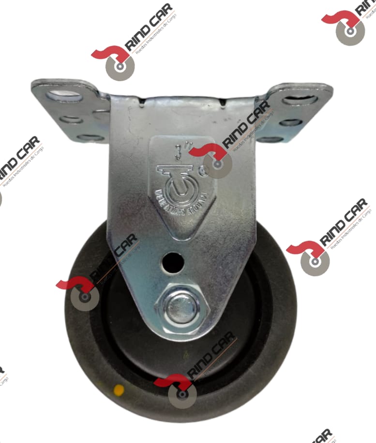 Rueda Rodaja Fija  3″X1-1/4″ Placa Termo Esd Cap.200LBS