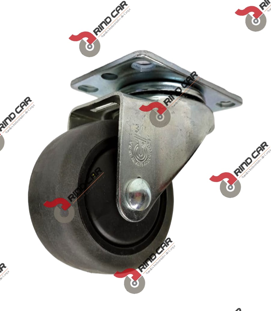 Rueda Rodaja Giratoria 3″X1-1/4″ Placa termo Esd Cap.200LBS