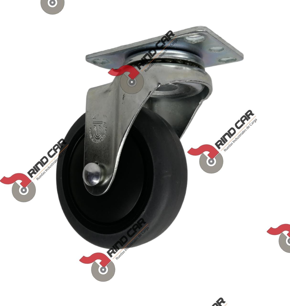 Rueda Rodaja Giratoria  4″X1-1/4″ Placa Termo Esd Cap.250LBS