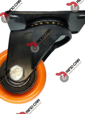 Rodaja Naranja C/Balero Giratoria 2-1/2" Cap.80kg